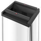 Hailo prullenbak 52 l zilver, zwart