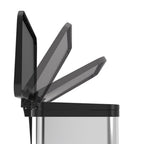 Hailo prullenbak 18 l zilver, zwart