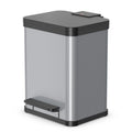 Hailo öko duo plus pedaalemmer 2x9l metallic grijs