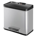 Hailo - Hailo 0630-220 öko duo plus l pedaalemmer 17+9l rvs/zilver