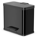 Hailo öko trio plus prullenbak - 3 x 9l - zwart