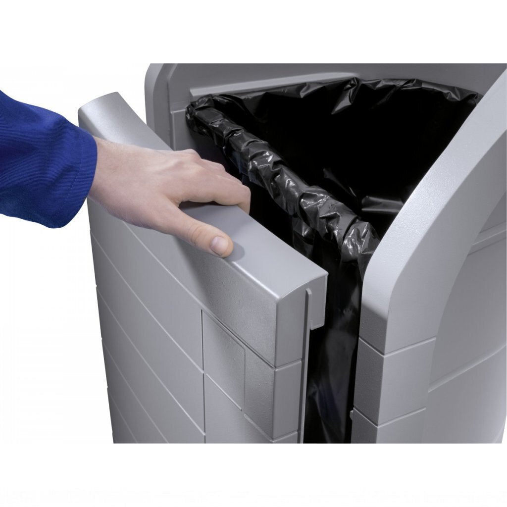 Prullenbak hailo profiline wsb 120l grijs kunststof