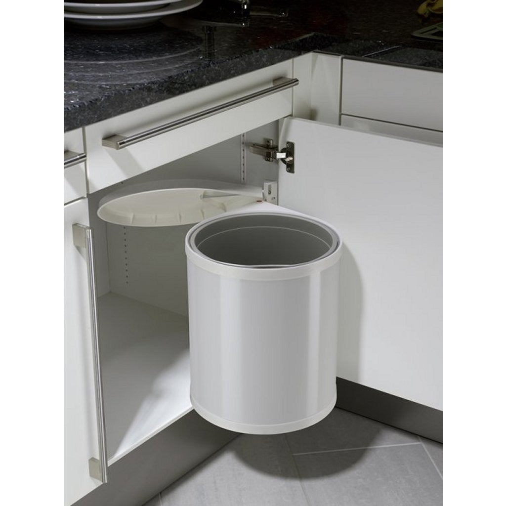Hailo 3555-001 compact-box m prullenbak 15l wit
