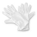 Hama katoenen handschoenen maat m 1 paar wit