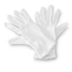 Hama katoenen handschoenen maat m 1 paar wit