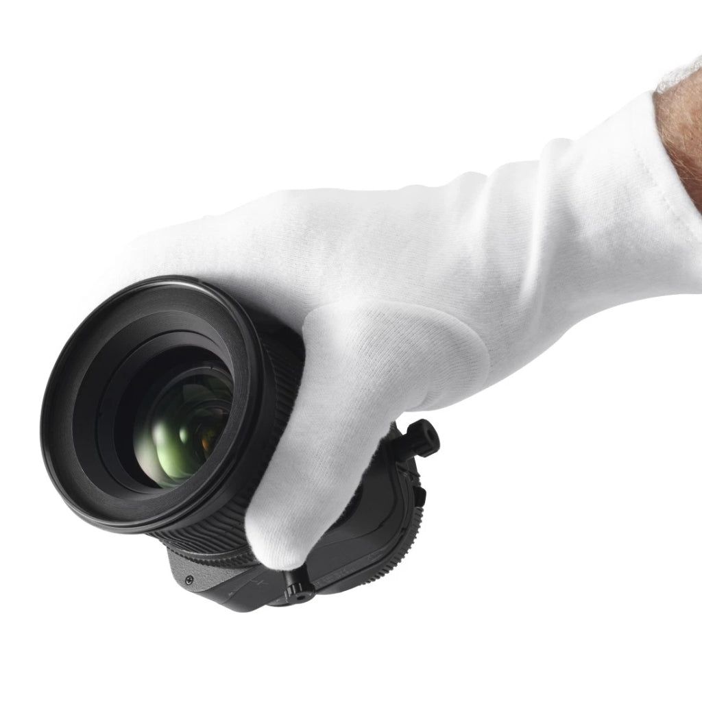 Hama katoenen handschoenen maat m 1 paar wit