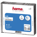 Hama cd box slim 5-pack transparant zwart