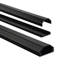 Hama alu-kabelkanaal hoekig 110 3,3 1,7 cm zwart