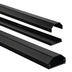 Hama alu-kabelkanaal hoekig 110 3,3 1,7 cm zwart