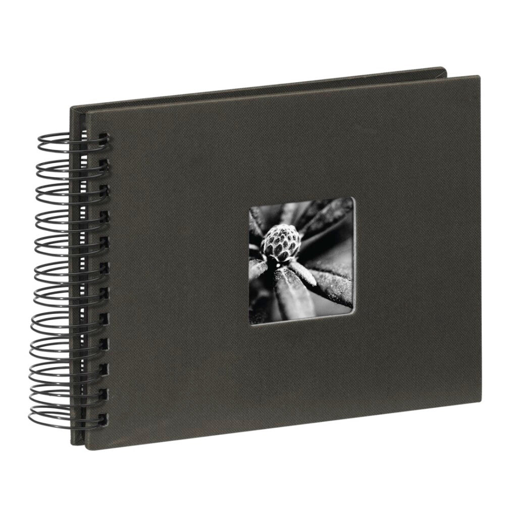 Hama spiraalalbum fine art 24 x 17 cm 50 zwarte pagina #039;s zwart