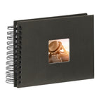 Hama spiraalalbum fine art 24 x 17 cm 50 zwarte pagina #039;s zwart