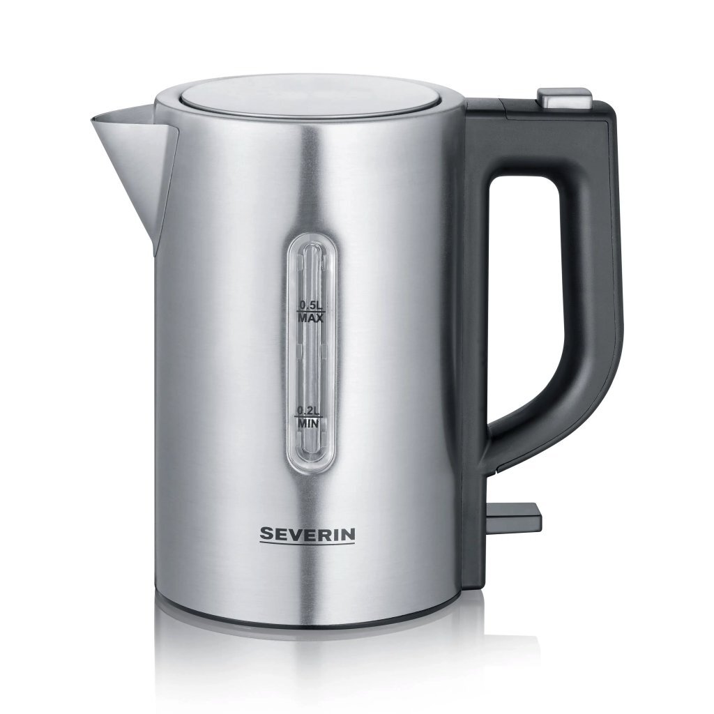 Severin wk3647 mini reiswaterkoker 0.5l 1100w rvs zwart