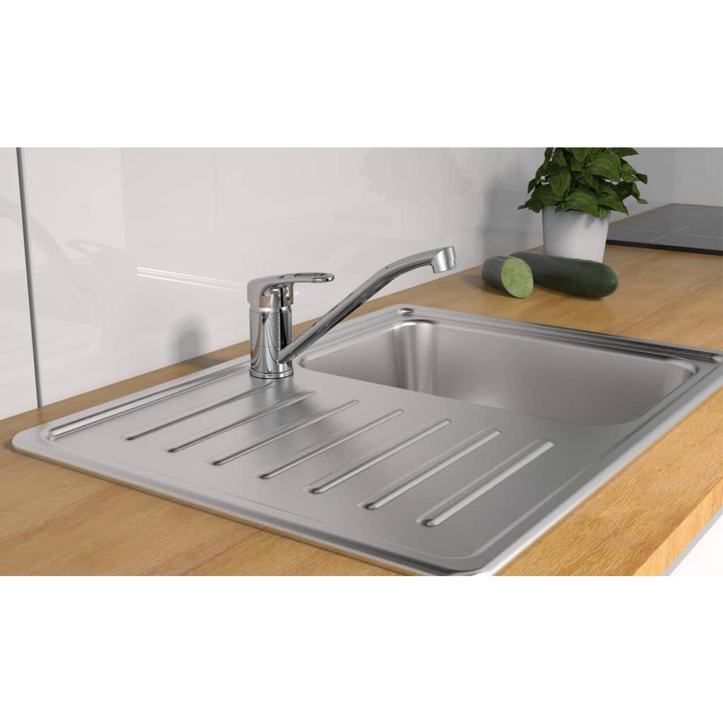 Ngk schutte dante ééngreepsmeraan keuken | chroom 35550