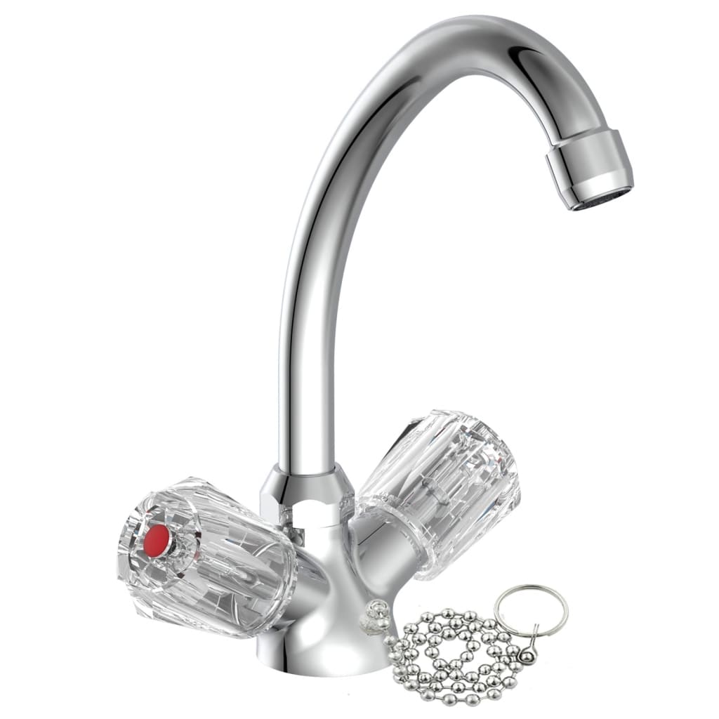 Schutte savino tweegreepskraan wastafel | chroom 37210