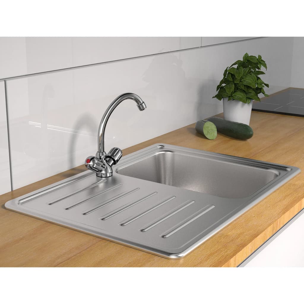 Schutte peruzzi tweegreepskraan keuken | lage druk | chroom 37390