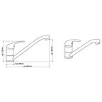 Schütte schutte athos plus ééngreepsmengkraan keuken | chroom - 41500 41500