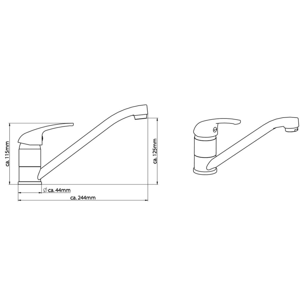 Schütte schutte athos plus ééngreepsmengkraan keuken | chroom - 41500 41500