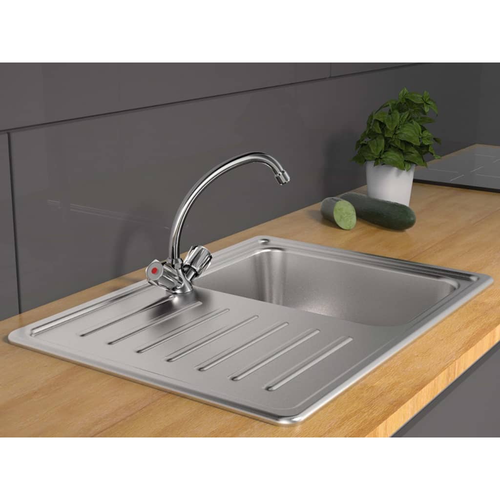 Schutte duo mix ii tweegreepskraan keuken | lage druk | chroom 47900