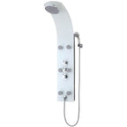 Schütte schutte lanzarote glas-douchepaneel | met thermostatische mengkraan | wit - 60025