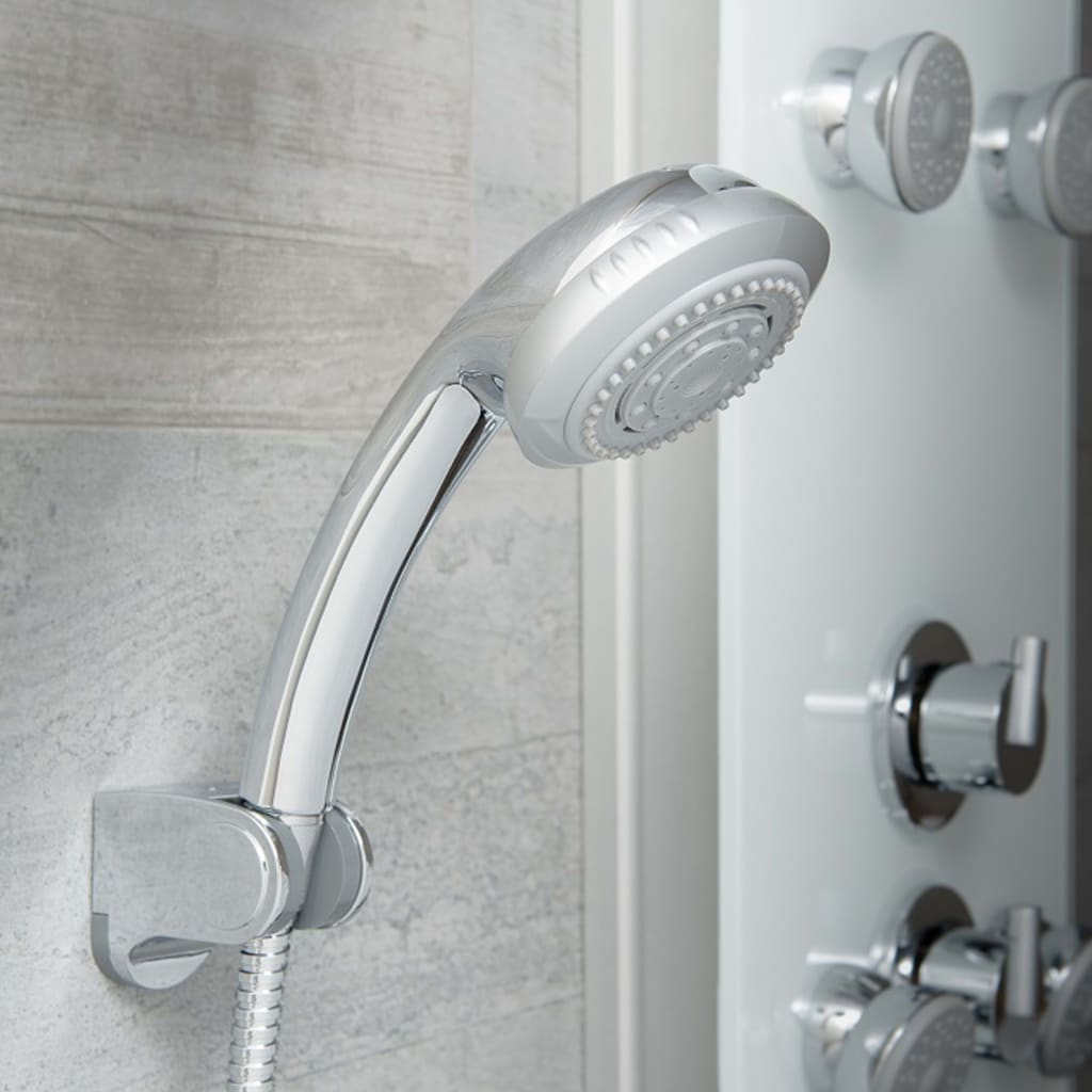 Schütte schutte lanzarote glas-douchepaneel | met thermostatische mengkraan | wit - 60025