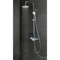 Schutte aquastar hoofddouche set met planchet | chroom-wit 60500
