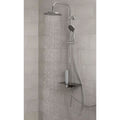 Schutte aquastar hoofddouche set met planchet | chroom-antraciet 60501