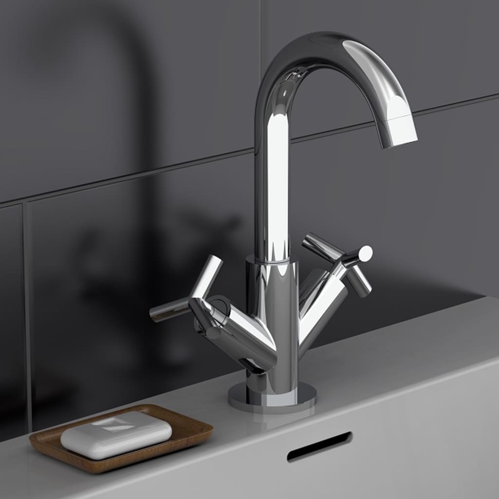 Schutte eliot tweegreepskraan wastafel | chroom 79210