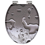 Schutte mdf wc-bril grey steel met soft-close 80123