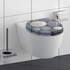 Schutte mdf wc-bril grey stone met soft-close 80130