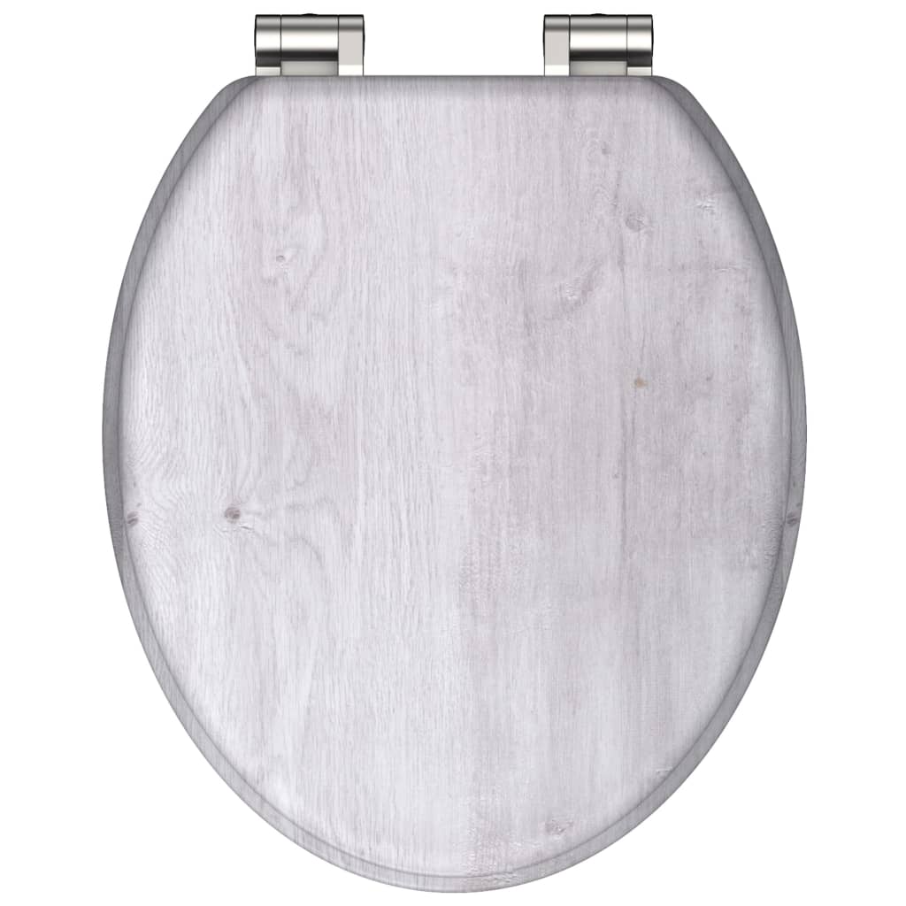 Schutte mdf wc-bril light wood met soft-close 80192