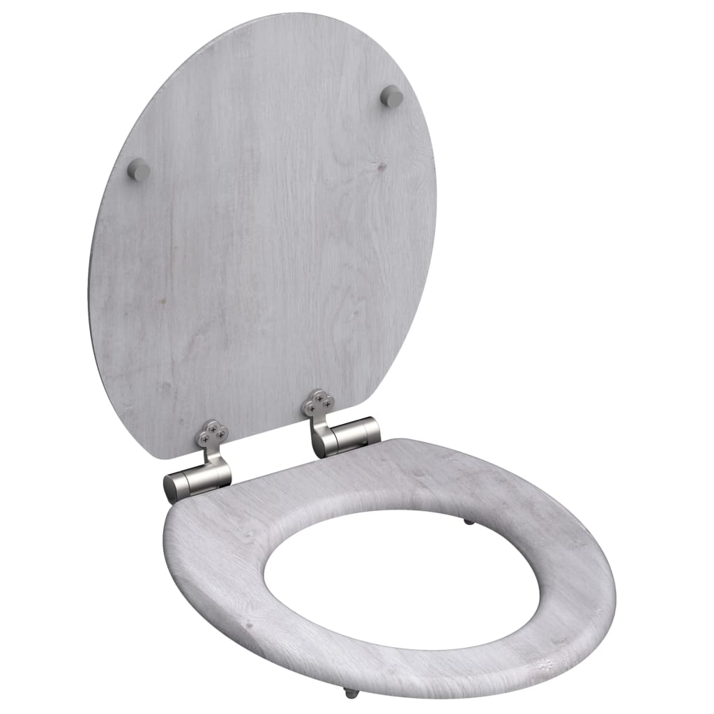 Schutte mdf wc-bril light wood met soft-close 80192