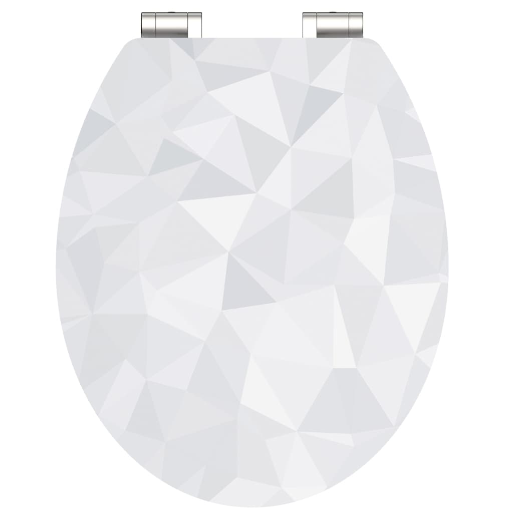 Schutte mdf high gloss wc-bril diamond met soft-close 80545