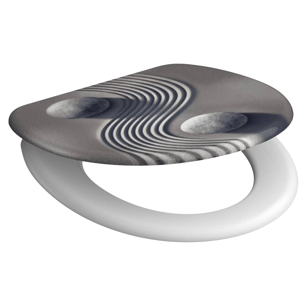 Schutte duroplast wc-bril yin yang met soft-close 82152