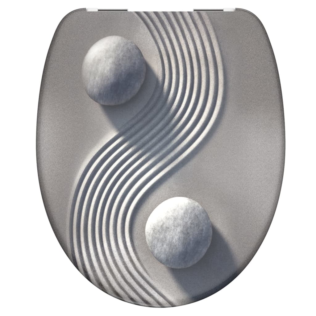 Schutte duroplast wc-bril yin yang met soft-close 82152