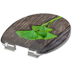 Ngk schutte duroplast wc-bril gio wood met soft-close 82154