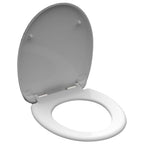Schutte duroplast wc-bril industrial grey met soft-close 82155