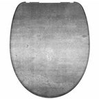 Schutte duroplast wc-bril industrial grey met soft-close 82155