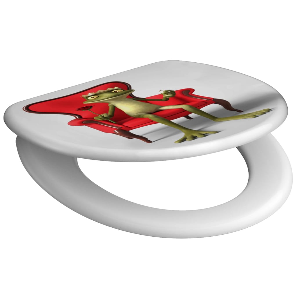 Schutte duroplast wc-bril frog king met soft-close 82190