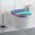 Schutte duroplast wc-bril neon paint met soft-close 82191