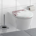 Schutte duroplast wc-bril flowers wood met soft-close 82197