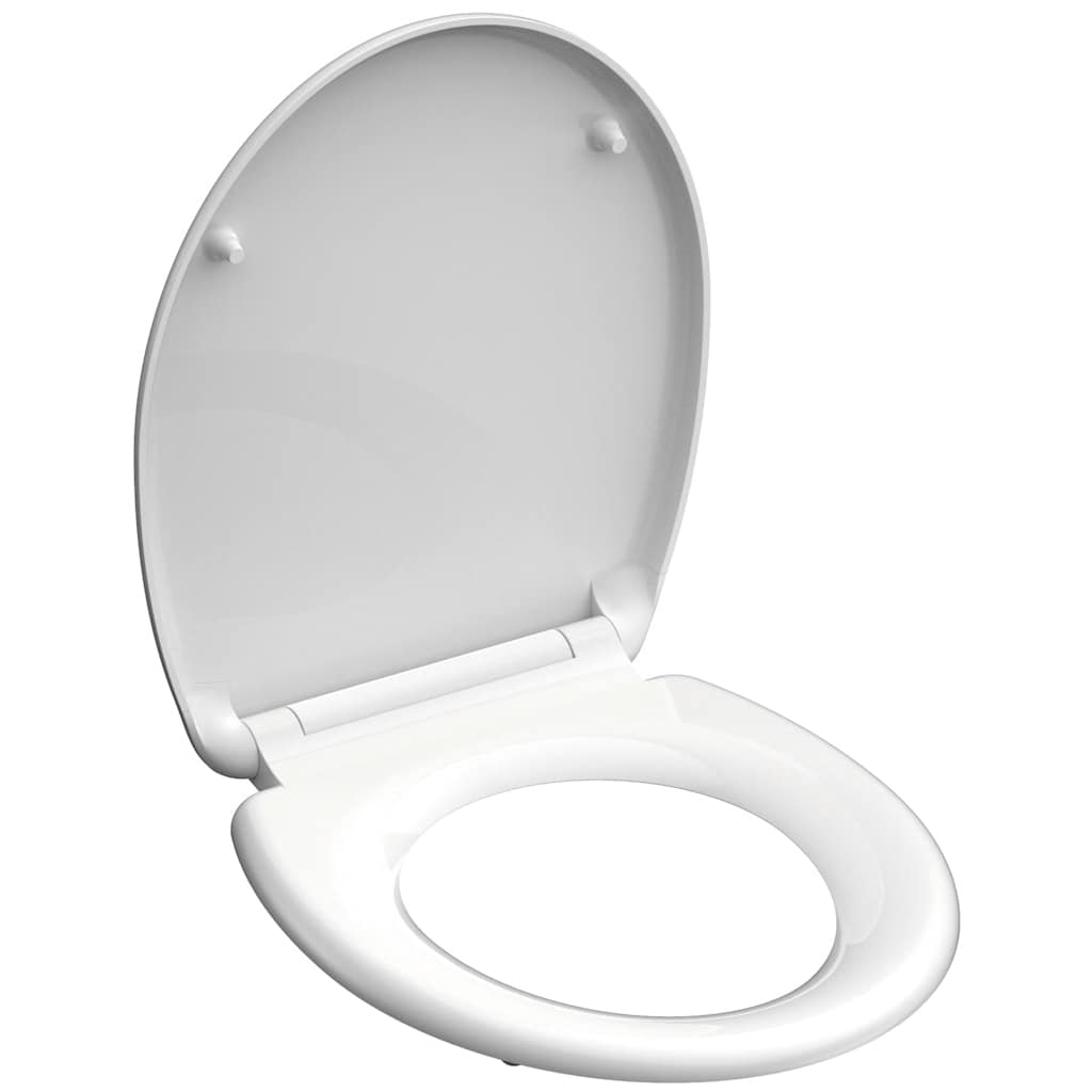 Schutte duroplast wc-bril white met soft-close en quick-release 82300