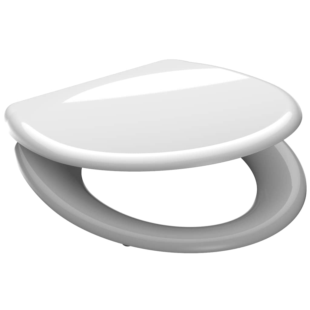 Schutte duroplast wc-bril white met soft-close en quick-release 82300