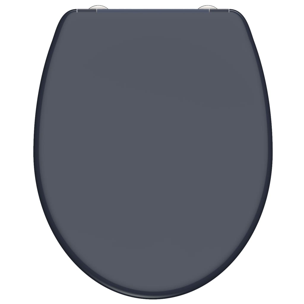 Schutte duroplast wc-bril anthrazit met soft-close en quick-release 82304