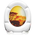 Schutte duroplast wc-bril africa met soft-close en quick-release 82360