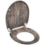 Schutte duroplast wc-bril old wood met soft-close en quick-release 82368