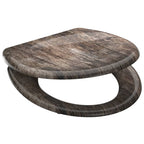 Schutte duroplast wc-bril old wood met soft-close en quick-release 82368