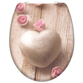 Schutte duroplast wc-bril romantic met soft-close en quick-release 82370