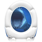 Schutte duroplast wc-bril shark met soft-close en quick-release 82371