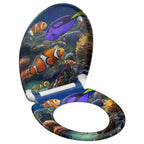 Schutte duroplast wc-bril sea life met soft-close en quick-release 82372