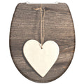 Schutte duroplast wc-bril wood heart met soft-close en quick-release 82377